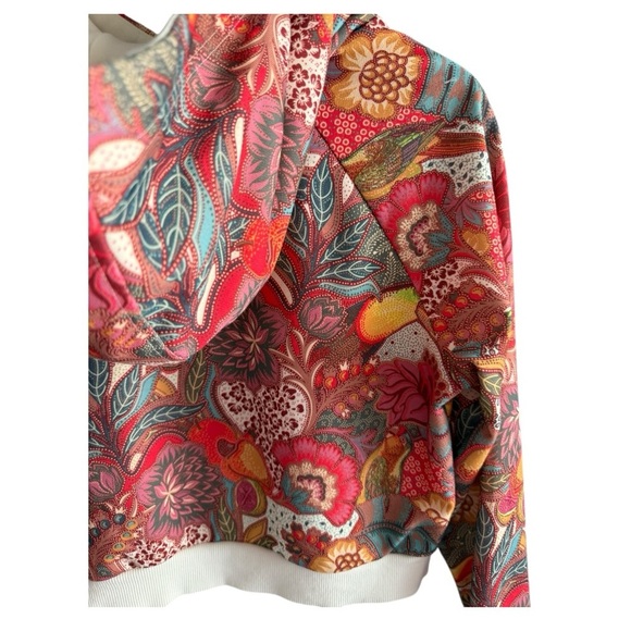 Adidas Originals x The FARM Fugiprabali Cropped Floral Hoodie - Picture 7 of 9